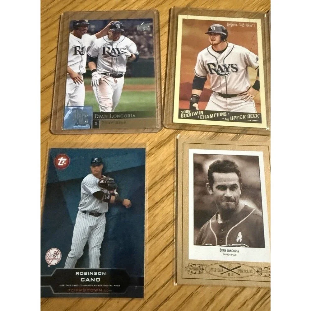 Evan Longoria Cal Ripken Robinson Cano Hank Majeski Topps UD Lot 11 Cards